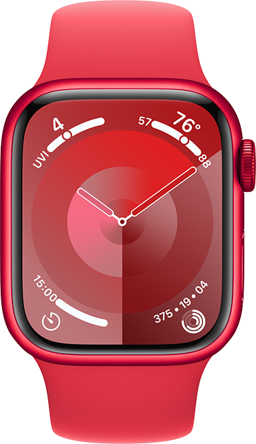 Apple Watch Series 9 41mm - PRODUCT RED Aluminum Sport M-L  (Product view 1)