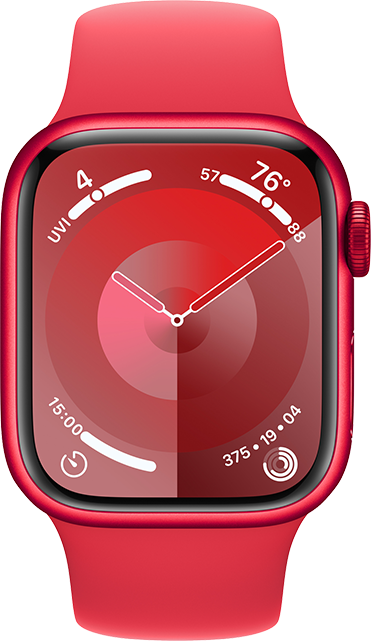 Apple Watch Series 9 41mm - PRODUCT RED Aluminum Sport S-M  (Product view 1)