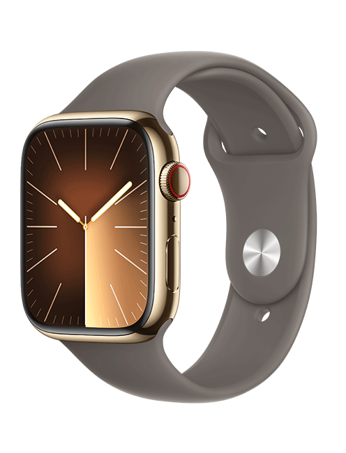 Apple Watch Series 9 45mm - Gold Stainless Clay Sport S-M  (Product view 2)