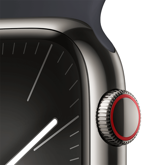 Apple Watch Series 9 45mm - Graphite Stainless Midnight Sport M-L  (Product view 4)