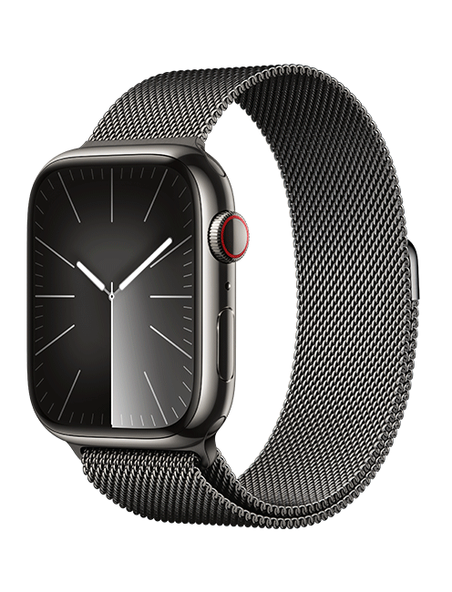 Apple Watch Series 9 45mm - Graphite Stainless Milanese Loop  (Product view 2)