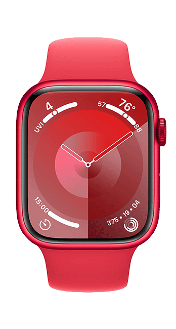 Apple Watch Series 9 45mm - PRODUCT RED Aluminum Sport S-M  (Product view 3)