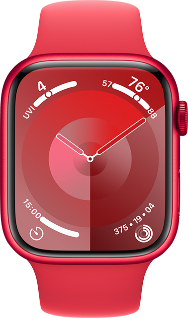 Apple Watch Series 9 45mm - PRODUCT RED Aluminum Sport S-M  (Product view 1)
