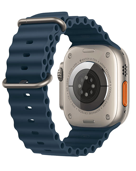 Apple Watch Ultra 2 de 49 mm, titanio con correa Ocean azul (consulta de producto 4)
