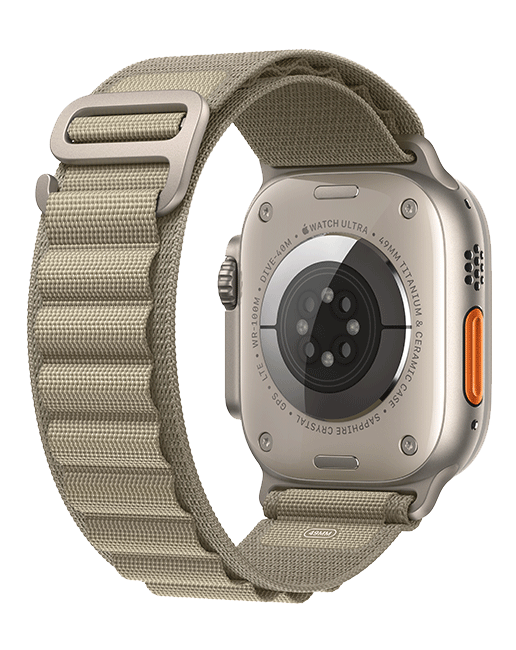 Apple Watch Ultra 2 49mm - Titanium Olive Alpine Loop Medium  (Product view 4)