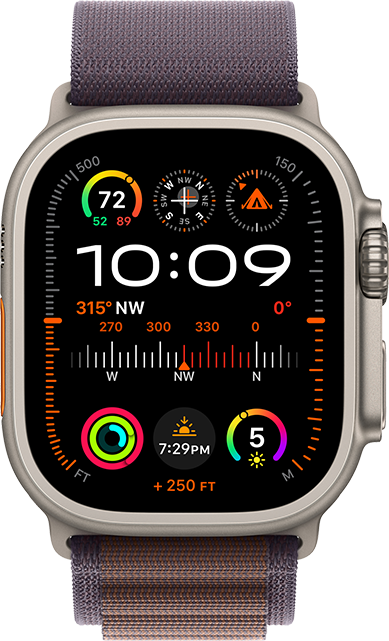 Apple Watch Ultra 2 49mm - Titanium Indigo Alpine Loop Large  (Product view 1)