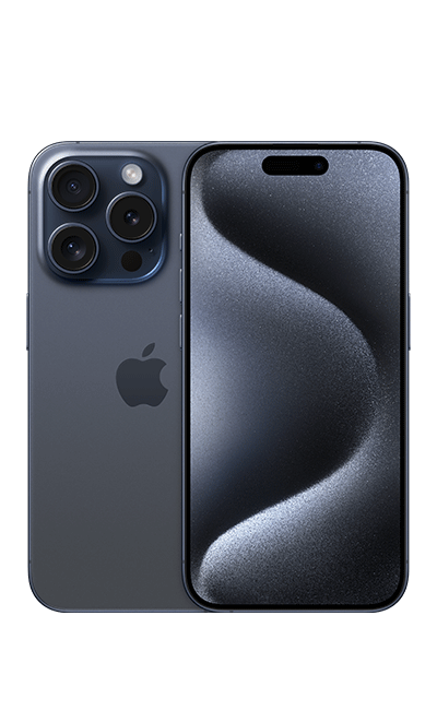 Apple iPhone 15 Pro - Blue Titanium  (Product view 1)
