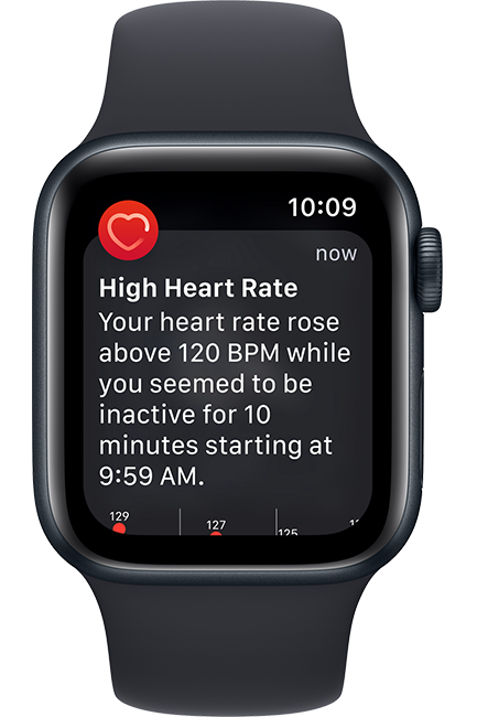 Apple Watch SE 2nd Gen (2022) - 40mm - Midnight Aluminum Midnight Sport M-L  (Product view 5)