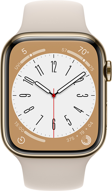 Apple Watch Series 8 [GPS + Cellular 45mm] Smart Watch w/Midnight Aluminum  Case with Midnight Sport Band - M/L. Fitness Tracker, Blood Oxygen & ECG