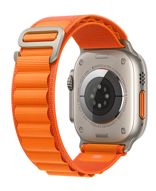 Apple Watch Ultra - 49mm - Titanium Orange Alpine Loop Large  (Product view 3)