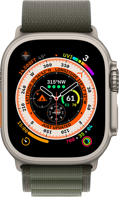 Apple Watch Ultra 49mm GPS + Cellular Alpline Loop Bundle