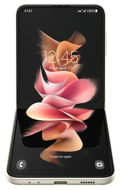 Samsung Galaxy Z Flip3 5G - Cream  (Product view 2)
