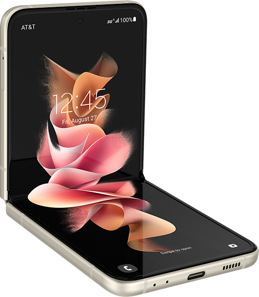 Samsung Galaxy Z Flip3 5G - Cream  (Product view 1)