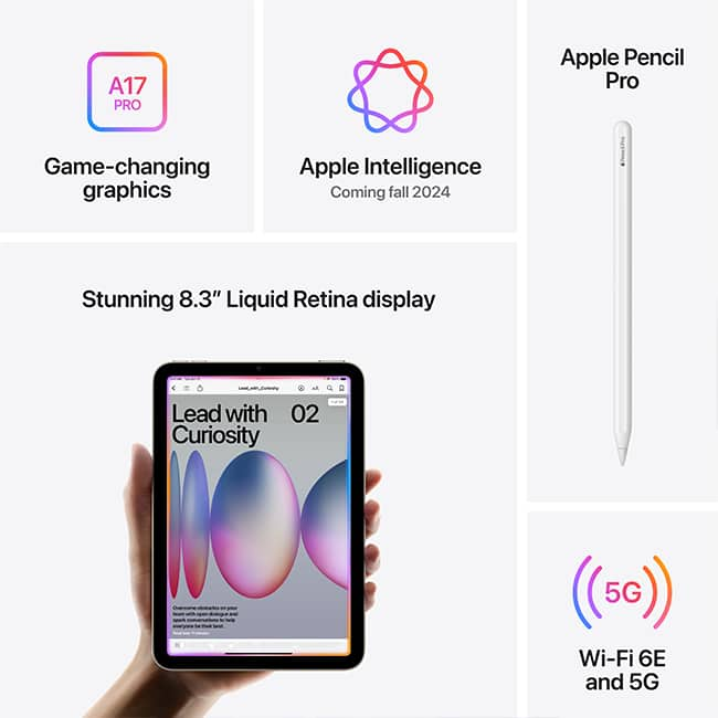 Apple iPad mini (2024) - Purple  (Product view 8)