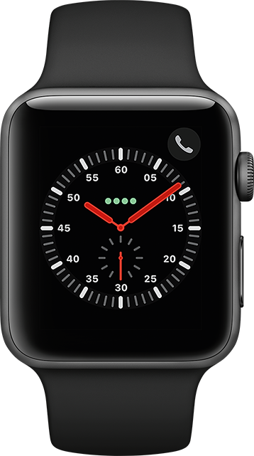 Apple Watch Series 3 42mm Space Gray Aluminum - Gray Sport from AT&T