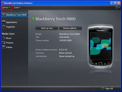 Blackberry 9810 software